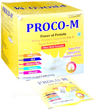Proco M Vanilla Flavour Sugar Free Powder 20Gm
