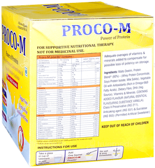 Proco M Vanilla Flavour Sugar Free Powder 20Gm