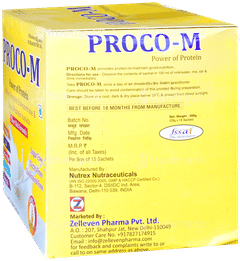 Proco M Vanilla Flavour Sugar Free Powder 20Gm