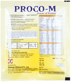 Proco M Vanilla Flavour Sugar Free Powder 20Gm
