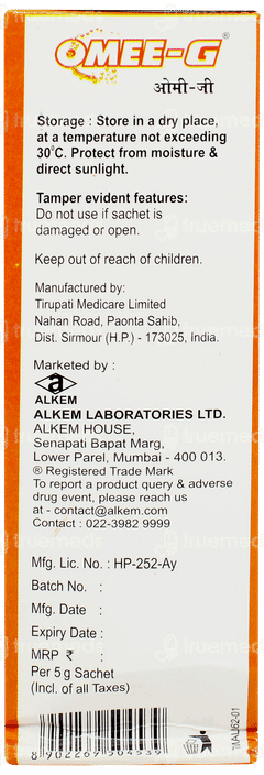 Omee G Orange Sachet 5gm