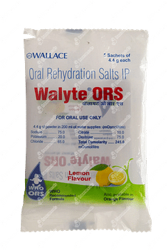 Walyte Ors Lemon Flavour 4.4gm Pack Of 5 Sachets Walyte Ors Lemon Flavour 4.4gm Pack Of 5 Sachets