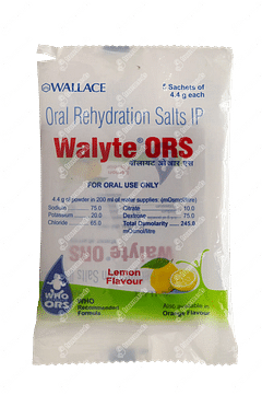 Walyte Ors Lemon Flavour 4.4gm Pack Of 5 Sachets