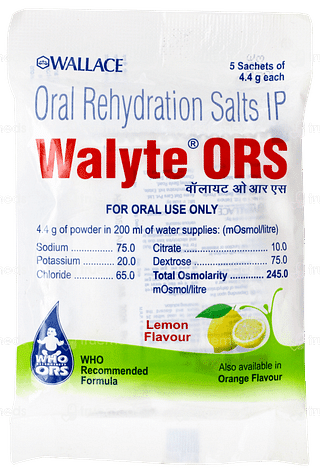 Walyte Ors Lemon Flavour 4.4gm Pack Of 5 Sachets