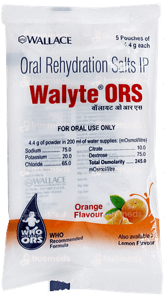 Walyte Ors Orange Flavour 4.4gm Pack Of 5 Sachets