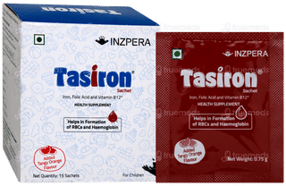 Tasiron Orange Flavour 0.75gm Pack Of 15 Sachet