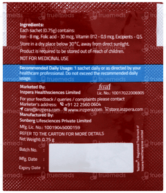 Tasiron Orange Flavour 0.75gm Pack Of 15 Sachet