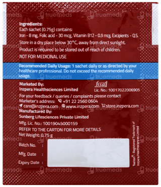 Tasiron Orange Flavour 0.75gm Pack Of 15 Sachet