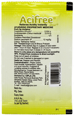 Acifree Lemon Flavour Sachet 5Gm