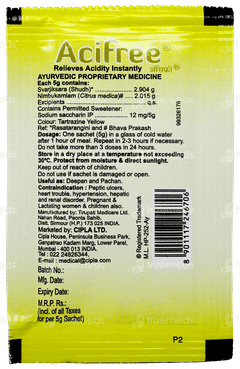 Acifree Lemon Flavour Sachet 5Gm