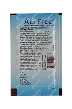 Aci Free Regular Flavour Sachet 5gm