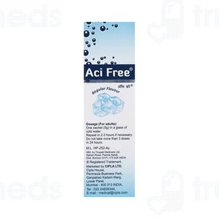 Aci Free Regular Flavour Sachet 5Gm