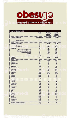 Obesigo Vanilla Shake 58gm Pack Of 7 Sachets