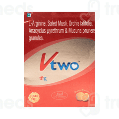 V Two Orange Flavour Sugar Free Granules 15gm