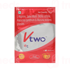 V Two Orange Flavour Sugar Free Granules 15gm