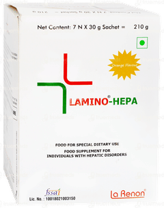 Lamino Hepa Orange Flavour 30gm Pack Of 7 Sachets