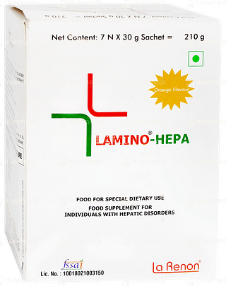 Lamino Hepa Orange Flavour 30gm Pack Of 7 Sachets