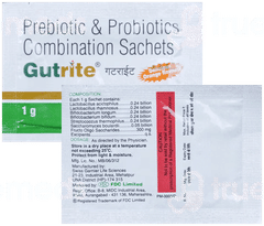Gutrite Orange Flavour Sachet 1gm Gutrite Orange Flavour Sachet 1gm