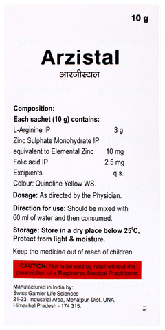 Arzistal Orange Flavour Sugar Free Granules 10gm