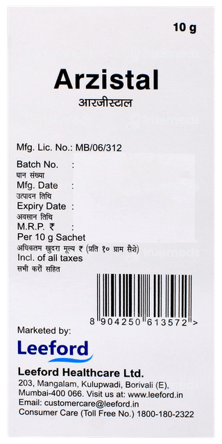 Arzistal Orange Flavour Sugar Free Granules 10gm