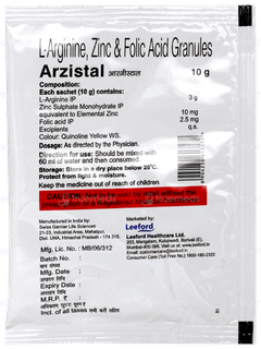 Arzistal Orange Flavour Sugar Free Granules 10gm