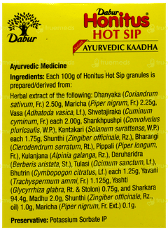 Dabur Honitus Hot Sip Granules 4Gm Pack Of 30 Sachets