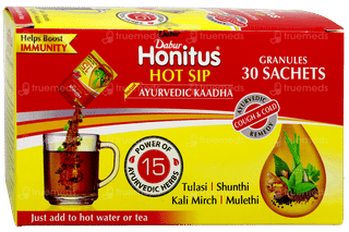 Dabur Honitus Hot Sip Granules 4Gm Pack Of 30 Sachets