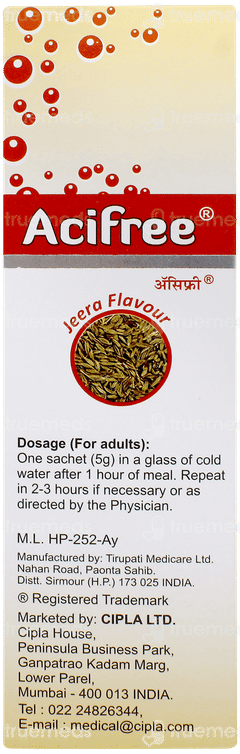 Acifree Jeera Flavour Sachet 5gm