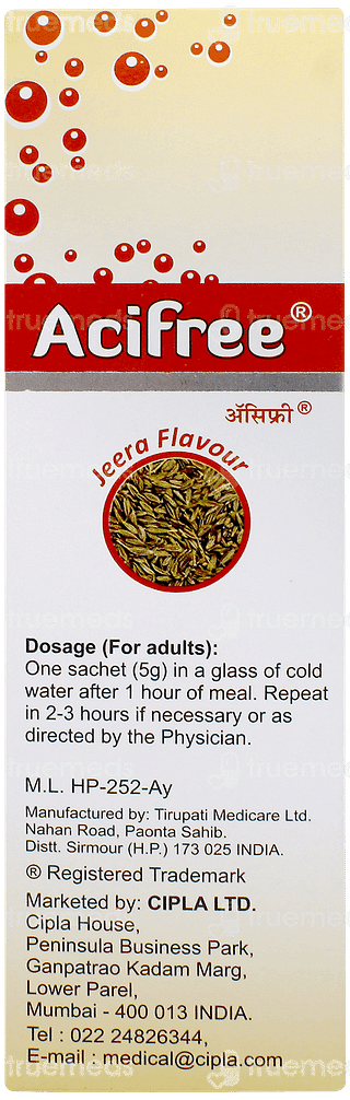 Acifree Jeera Flavour Sachet 5gm
