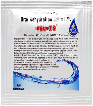 Relyte Powder 4.2Gm Pack Of 5 Sachets
