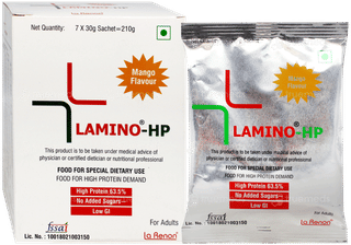 Lamino Hp Mango Flavour No Added Sugar 30Gm Pack Of 7 Sachets