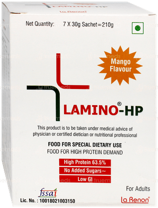 Lamino Hp Mango Flavour No Added Sugar 30Gm Pack Of 7 Sachets