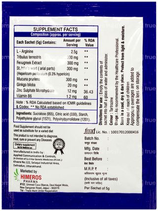 Himract Pro Orange Flavour Sugar Free Sachet 5gm
