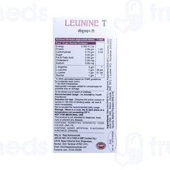 Leunine T Orange Flavour Sugar Free Sachet 10Gm