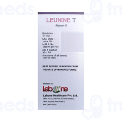 Leunine T Orange Flavour Sugar Free Sachet 10Gm