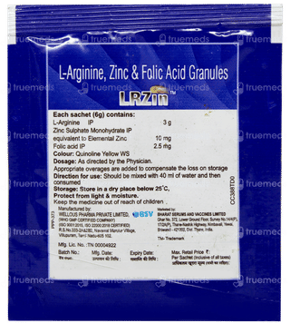 Lrzin Lemony Orange Flavour Sugar Free Sachet 6gm
