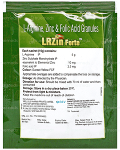 Lrzin Forte Orange Flavour Sugar Free Granules 10Gm