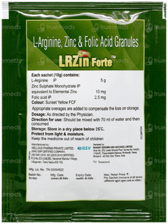 Lrzin Forte Orange Flavour Sugar Free Granules 10Gm