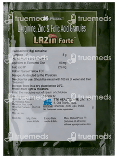 Lrzin Forte Orange Flavour Sugar Free Granules 10gm