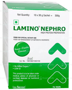 Lamino Nephro Kesar Elaichi Flavour Sachet 30Gm