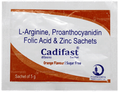 Cadifast Orange Flavour Sugar Free Sachet 5gm