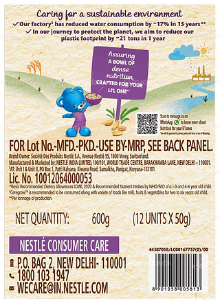 Nestle Ceregrow Multigrain Cereal With Milk & Fruits Sachet 12 Sachet