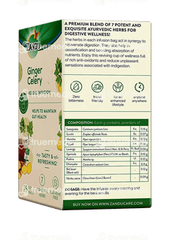 Zandu Ginger Celery Herbal Infusion Sachet 25