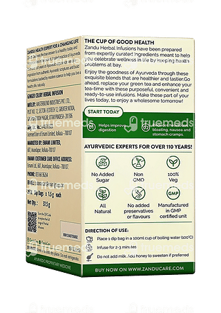 Zandu Ginger Celery Herbal Infusion Sachet 25