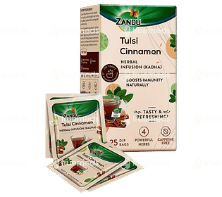 Zandu Tulsi Cinnamon Herbal Infusion Sachet 25