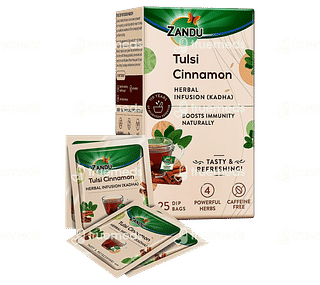 Zandu Tulsi Cinnamon Herbal Infusion Sachet 25