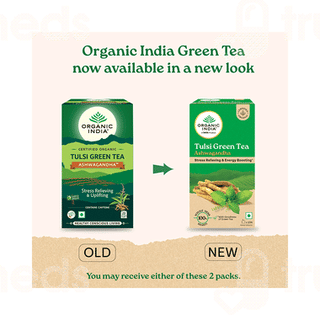 Organic India Ashwagandha Tulsi Green Tea Sachet 25