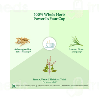 Organic India Ashwagandha Tulsi Green Tea Sachet 25