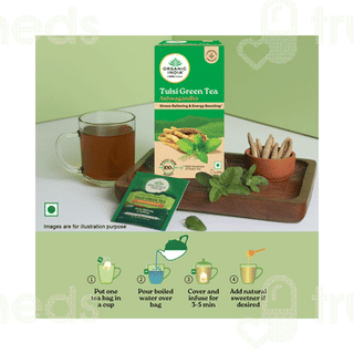 Organic India Ashwagandha Tulsi Green Tea Sachet 25