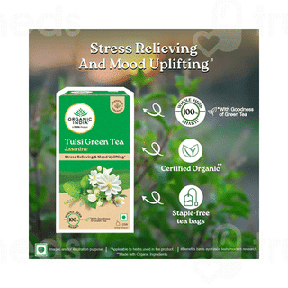 Organic India Tulsi Jasmine Green Tea Sachet 25